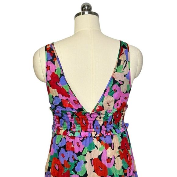 Nicholas Myla Floral Silk-Blend Tiered Maxi Dress | Size 4 - Picture 10 of 10